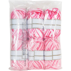 Pack of 6 Multi Colour Milk Cotton Yarn - Multicolour by Divante