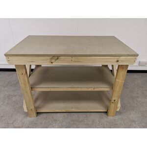 UniMdf Top Workbench With Double Shelf by Arbor Garden Solutions