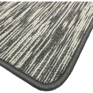 Broken Stripe Washable Runner - Grey
