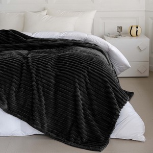 Snug Soft Chunky Ribbed Cord Plush Throw Blanket by Velosso