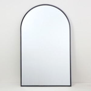 Wide Metal Arch Mirror - Pewter