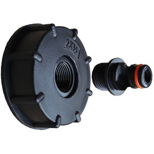 IBC S60x6 (2 inch) Female to 12.5mm Hozelock Hose Adaptor - Black by DNA PACKAGING LTD