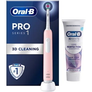 Oral-B Pro Series 1 Pink Electric Toothbrush Toothpaste, - Pink by Oral-B