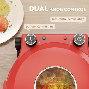 HOMCOM Pizza Oven - Red by HOMCOM