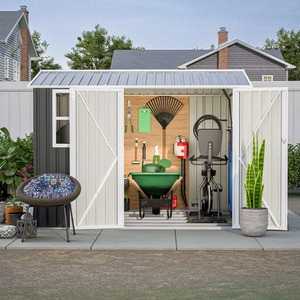 BIRCHTREE Garden Shed with Window - Anthracite / 8x6ft by BIRCHTREE