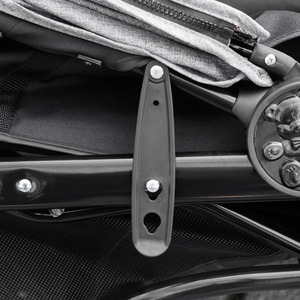 Pawhut Folding 3 Wheel Pet Stroller - Grey by Pawhut