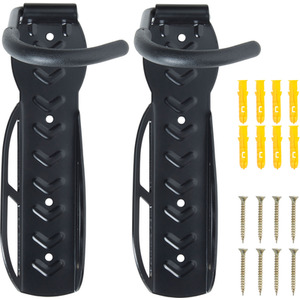 Bike Wall Mounts - Black by VonHaus