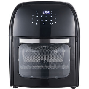 12L Air Fryer with Rotating Rotisserie Basket - Black / 42cm by Livingandhome
