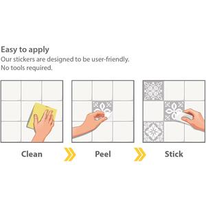 Walplus Wall Tiles Stickers by WALPLUS