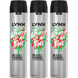 Lynx XXL 72-Hour Sweat Protection Anti-Perspirant Deodorant, 3 or 6 Pack, 250ml - Green / 6cm by Lynx