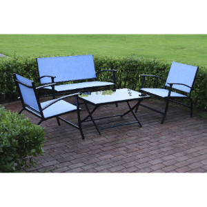 Palma Lounge Set - Blue by Outdoor Essentials