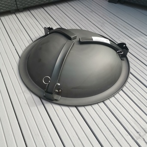 51cm Diameter Garden Log Burner Fire Pit Heater Bowl with Guard - Black by Samuel Alexander