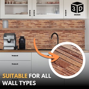 3D Wall Panels (96x48 cm) PVC Cladding Panel Stone Effect by NOVECRAFTO