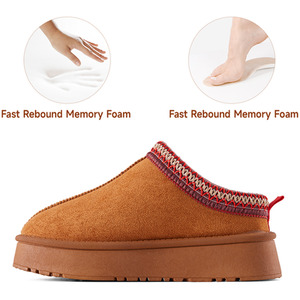 Non-Slip Warm Faux Fur Slippers by komore