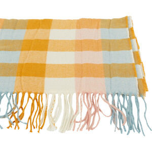 Elia Block Check Throw - Multicolour