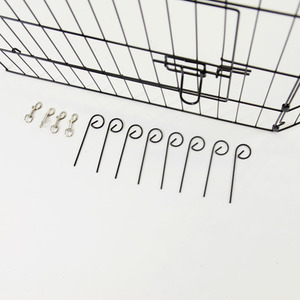 Metal Pet Playpen 8 Panels - Black / 107cm by Easipet