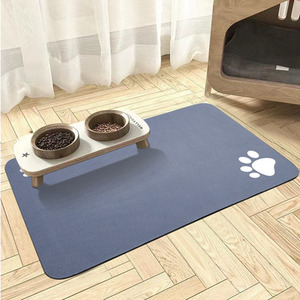 Washable Diatom Mud Pet Feeding Mat With Nonslip Bottom by Livingandhome