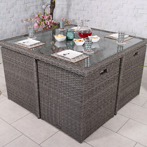 Paris 8 Seater Cube Set - Grey by Royalcraft