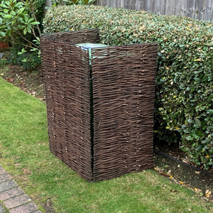 Willow Wheelie Bin Screen - Brown / Single by Selections