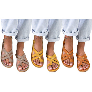 Strappy Sandals with Toe Loop