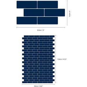 Walplus 3D Glossy Tile Stickers by WALPLUS