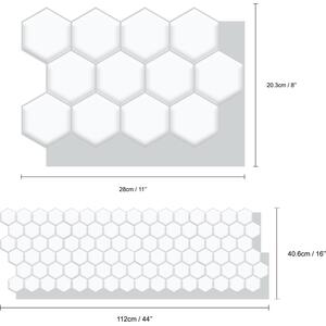 Walplus 3D Glossy Tile Stickers by WALPLUS