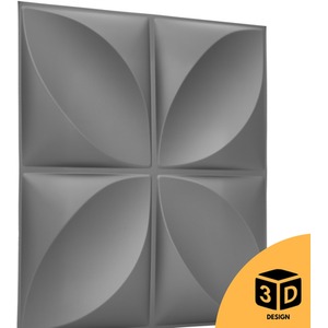 3D Wall Panels (50x50 cm) PVC Cladding Panel Geometric Convex Shape by NOVECRAFTO