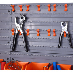 DIY Tool Storage Set with Wall Plates - Black / 66 Piece Set by Groundlevel