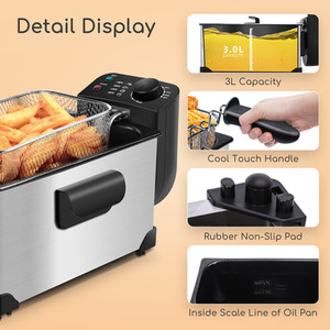 Deep Fat Fryer with Viewing Window by Aigostar