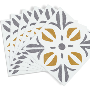 Cubia Gold Self-Adhesive Wall Tiles (6 Tiles) - Gold by d-c-fix