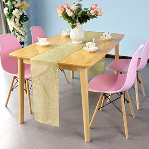 Hessian Table Runners - Champagne by Trimming Shop