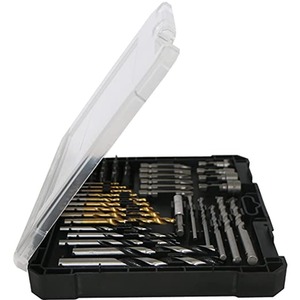 MYLEK 50 Piece Drill Bit And Screwdriver Accessory Set with Storage Case - Black by Mylek