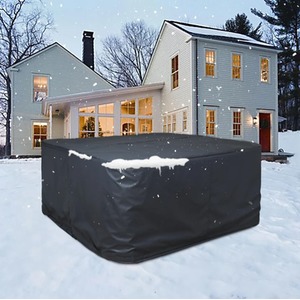 Three-Layer-Waterproof Thermal Hot Tub Cover 2.4m x 2.4m - grey by Castle Hot Tubs