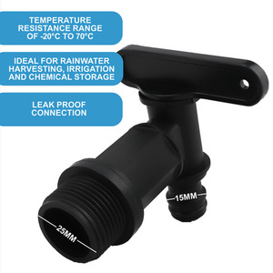 Drum Tap with Bung for dispensing of fluids - Black by DNA PACKAGING LTD