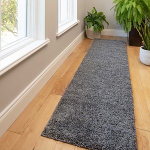 Soft Value Grey Shaggy Area Rug by The Rug House