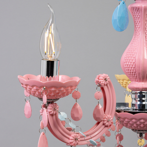 Glow Marie 3 Light Chandelier - Multi-Coloured by Litecraft