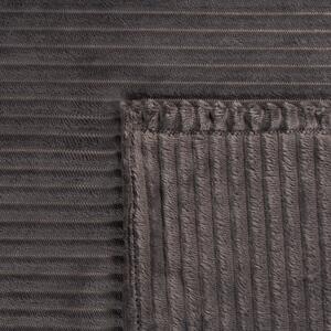 Ribbed Faux Fur Throw by OHS