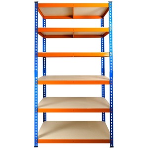 Extra Heavy Duty Racking Shelving 6 Levels - Blue & Orange / 45cm / 90cm by Trade Price Deals