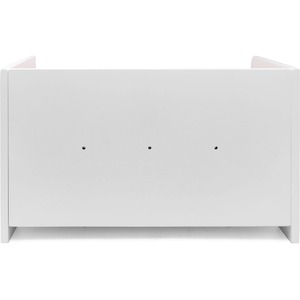 Two Tone Bamboo Bread Bin with Shelf - White by Maison Des Cadeaux