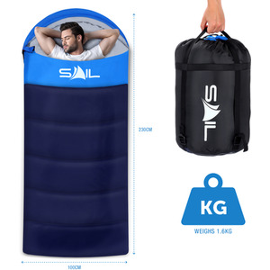 One X' Extra Wide 250GSM Sleeping Bag - Blue by SAIL