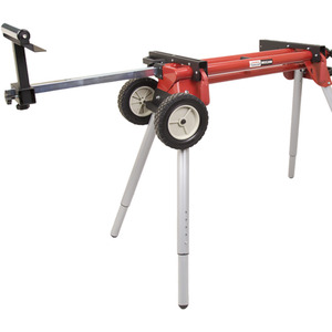 Lumberjack Universal Mitre Saw Stand Folding and Adjustable Legs with Extensions - Red by Lumberjack