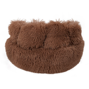 Cozy Bear Paw-Shaped Plush Dog Bed Cat Bed by Livingandhome