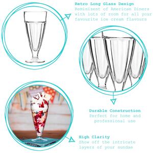 Ice Cream Sundae Glasses - 350ml - Clear / 12 by Argon Tableware