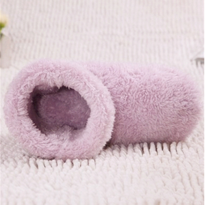 USB Electric Heated Slippers Plush Foot Warmer - Pink