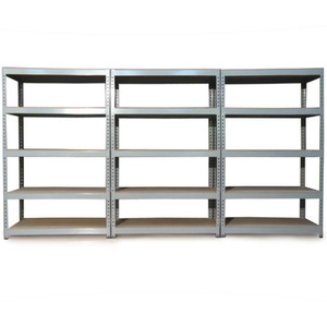 Q-Rax Grey Metal Shelving Units 120cm x 180cm x 50cm - Grey - Grey by Monster Racking