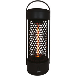 Black Portable Patio Tower Heater - Matt Black by Igenix