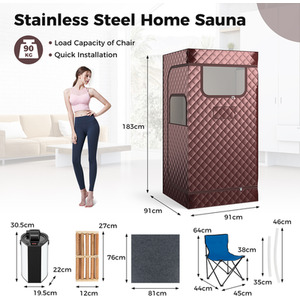 Portable Steam Sauna for Home by GAINOOM