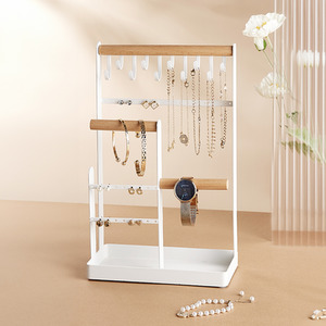 Jewellery Organizer Display Rack - white by Garden Sanctuary