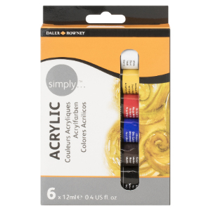 Daler-Rowney Simply Acrylic Set - 6 by Daler-Rowney