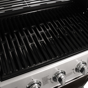 5 Burner Premium Gas BBQ - Black by Charles Bentley